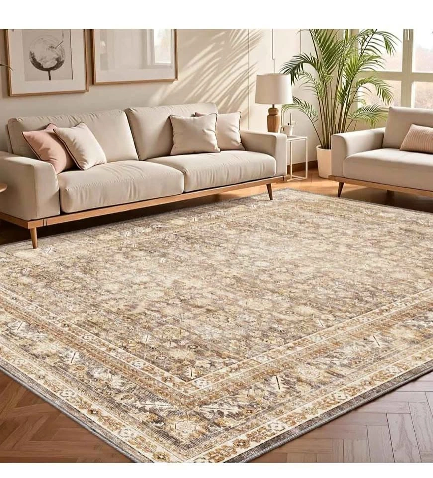 Vintage Beige Area Rugs 6x9