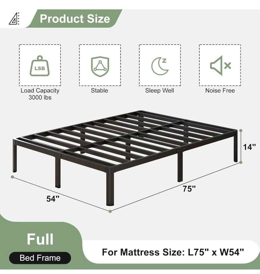 14 Inch Full Size Bed Frame - photo 3