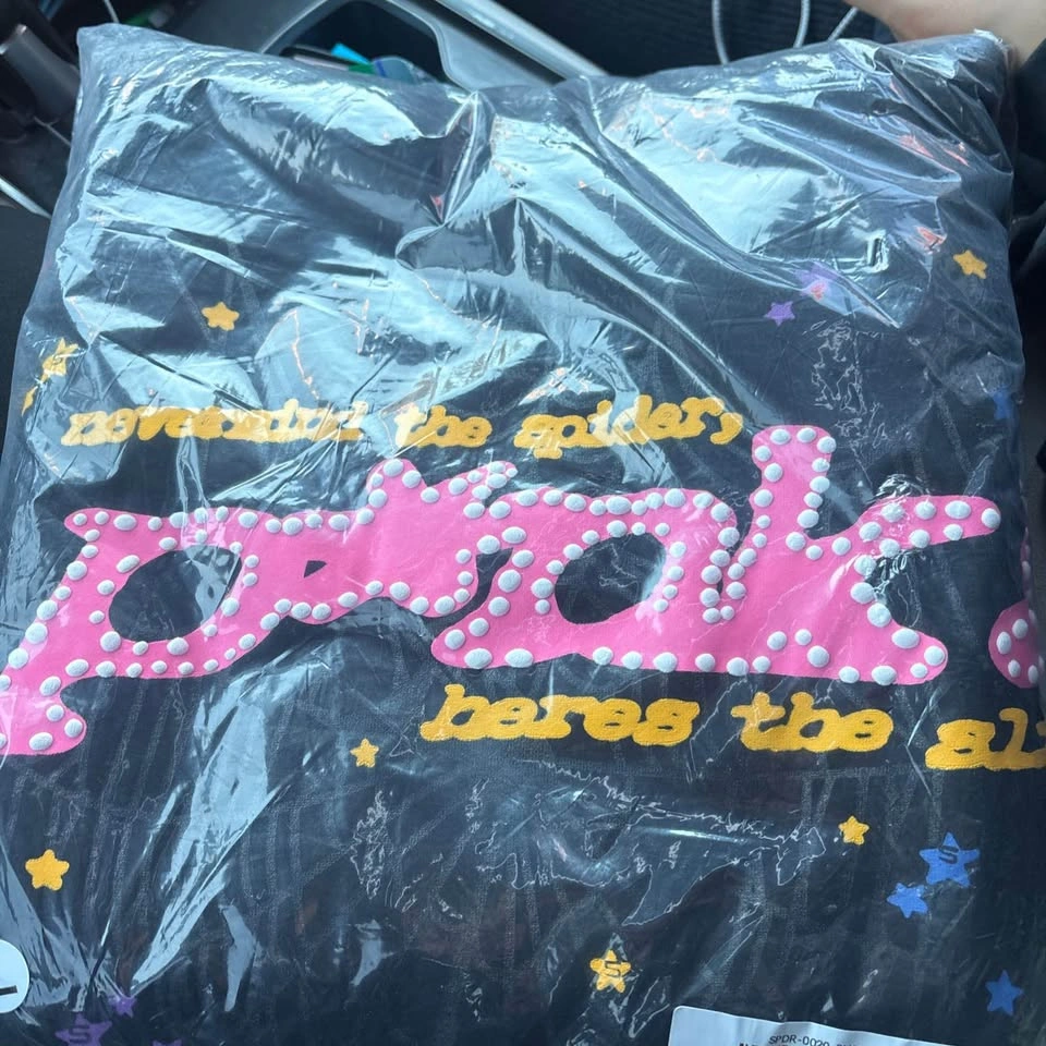 Spider pink black hoodie - photo 3