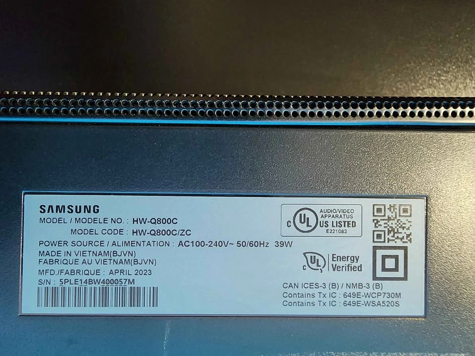 Samsung HW-Q800C Soundbar - 5.1.2 Wireless Dolby Atmos - photo 3