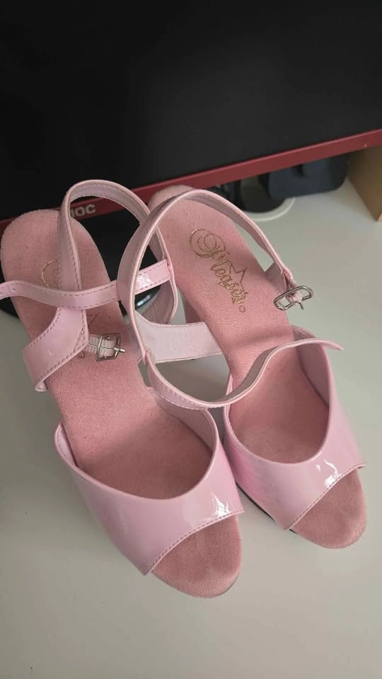 Pleaser Delight-609 Pink Sandals Size 10 - photo 3