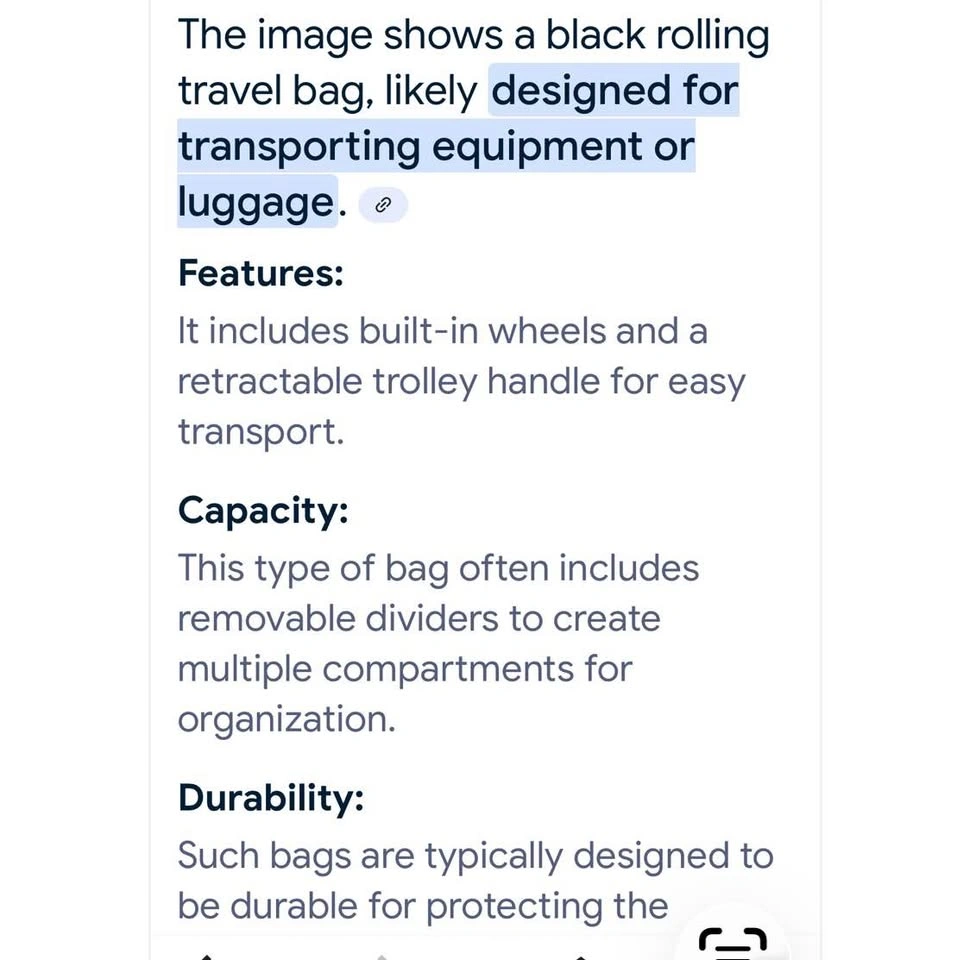 Black Rolling Hobby Craft Travel Bag - photo 5