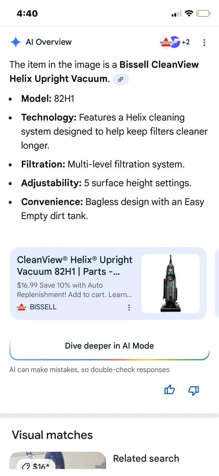 Bissell Helix System Vacuum Cleaner 12 amps - photo 5