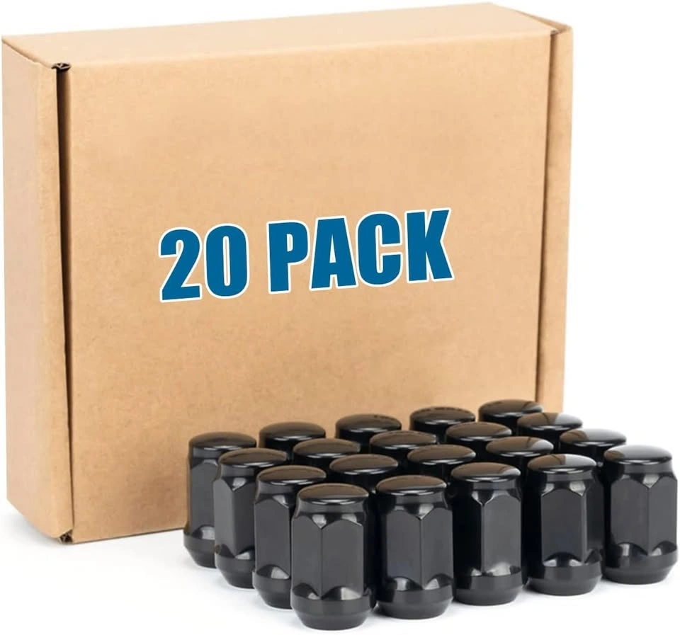 20pc Toyota Lexus M12x1.5 Lug Nuts - Black