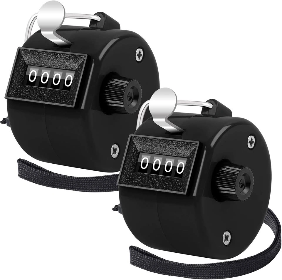 SEALED 2 Pack Hand Tally Counter 4 Digital Click Counter - $4