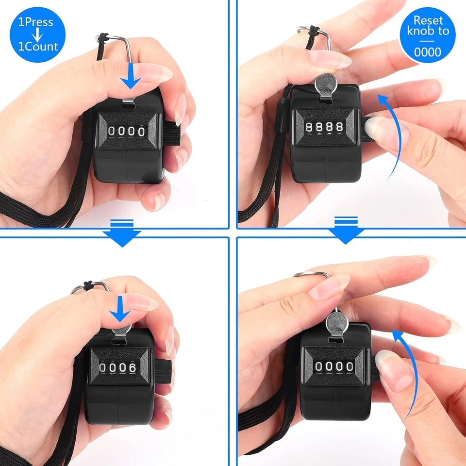 SEALED 2 Pack Hand Tally Counter 4 Digital Click Counter - $4 - photo 4