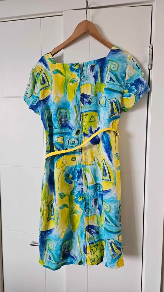 Jessica Howard Dress - Colorful Abstract Print, Size 10 - photo 2