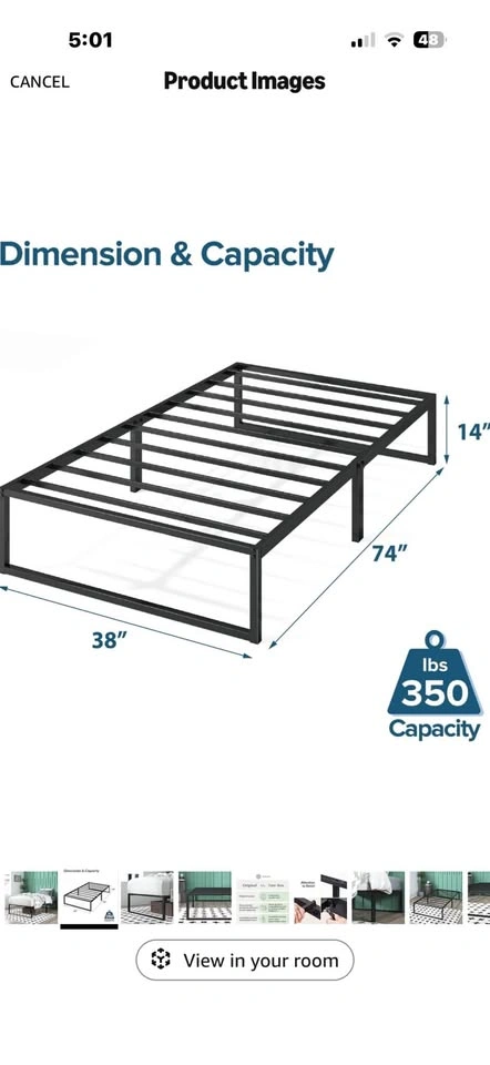 Zinus Metal Platform Bed Frame Twin - photo 5