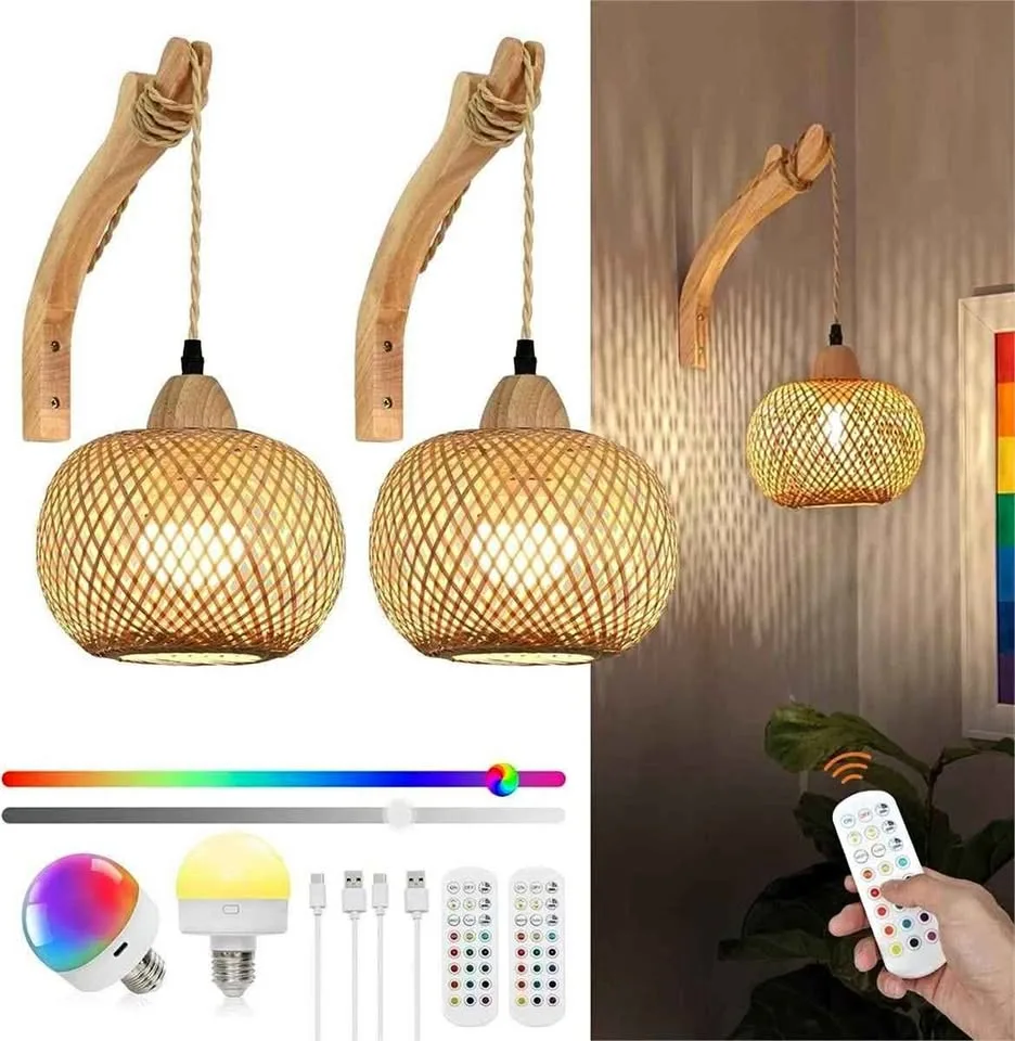 Battery Operated Wall Sconces Set of 2