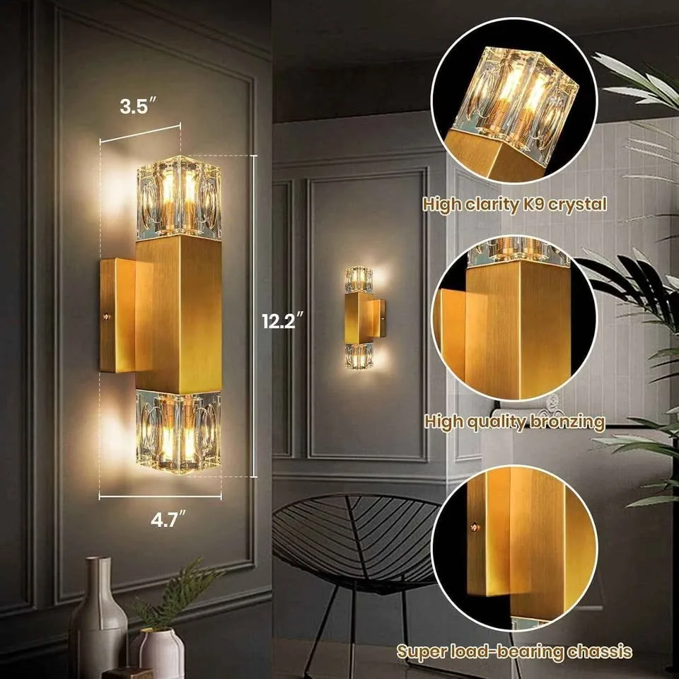 LIGJOY Crystal Wall Mounted Sconce image indicator(2)