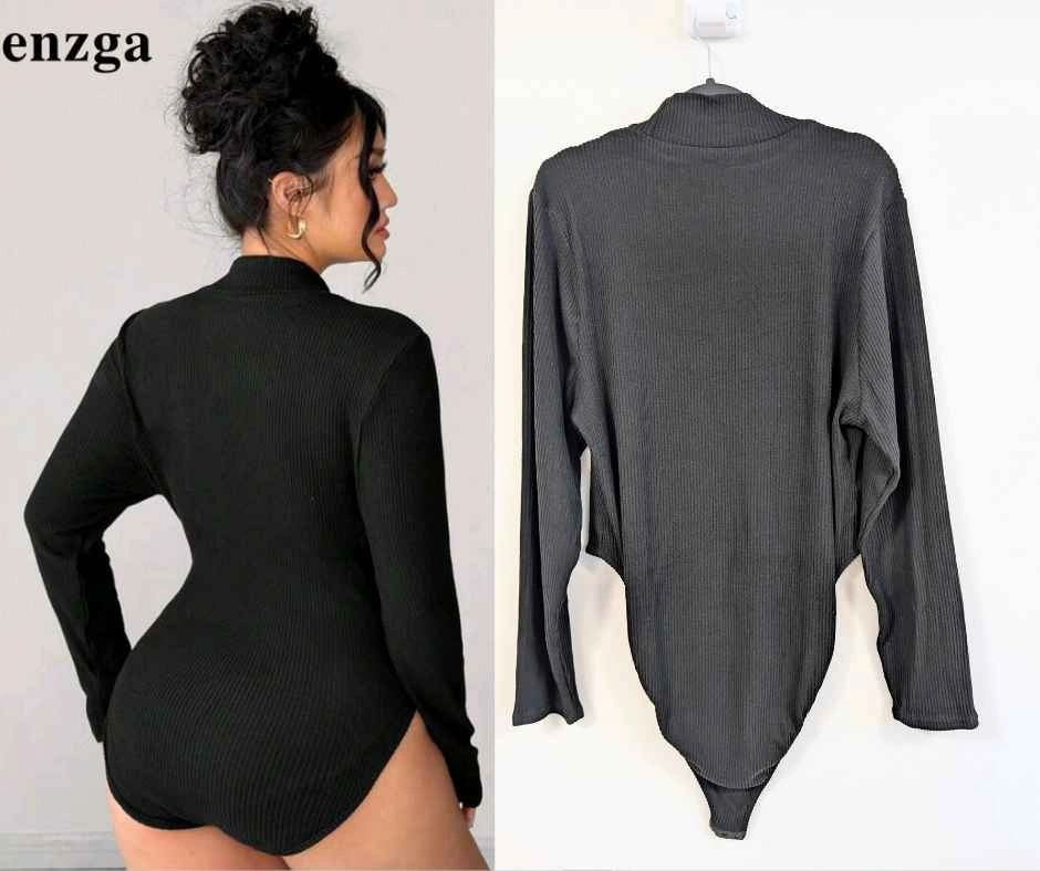 NEW! Long Sleeve Turtleneck Fleece Leotard - Black - 16US - photo 2
