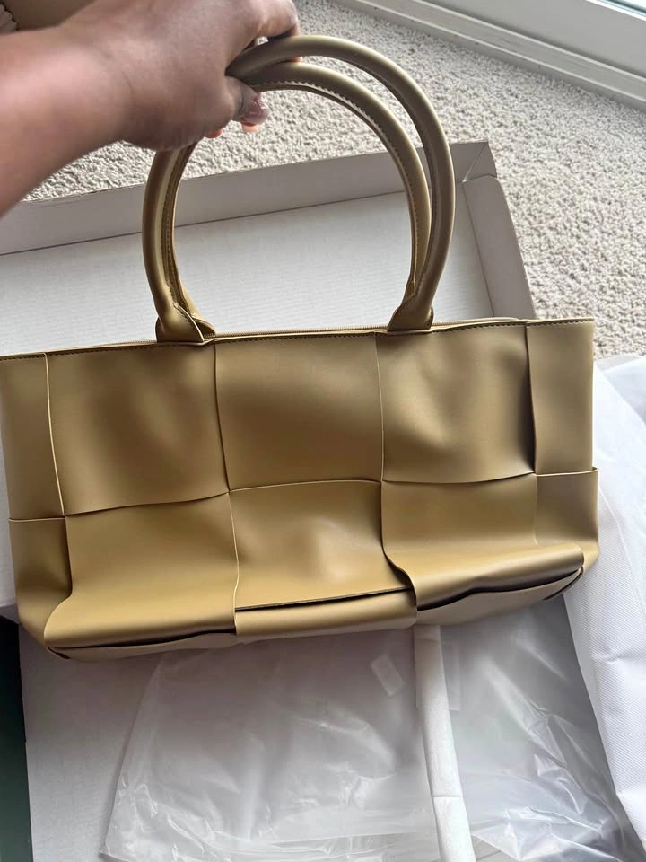 TFTOYC Women Woven Leather Tote Shoulder Bag Purse