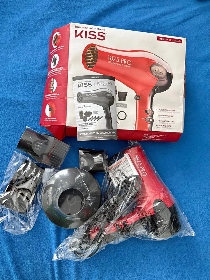 Kiss 1875 Watt Pro Tourmaline Hair Dryer