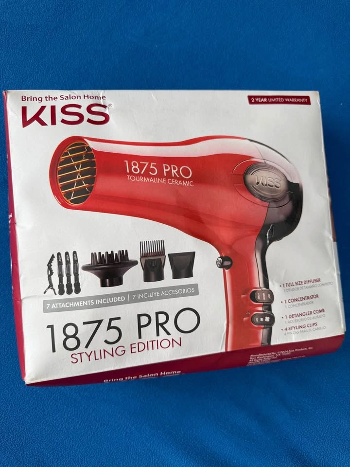 Kiss 1875 Watt Pro Tourmaline Hair Dryer - photo 3