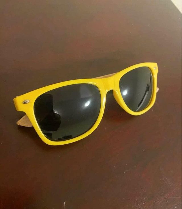 Yellow Banff Sunshine Wooden Bamboo Sunglasses