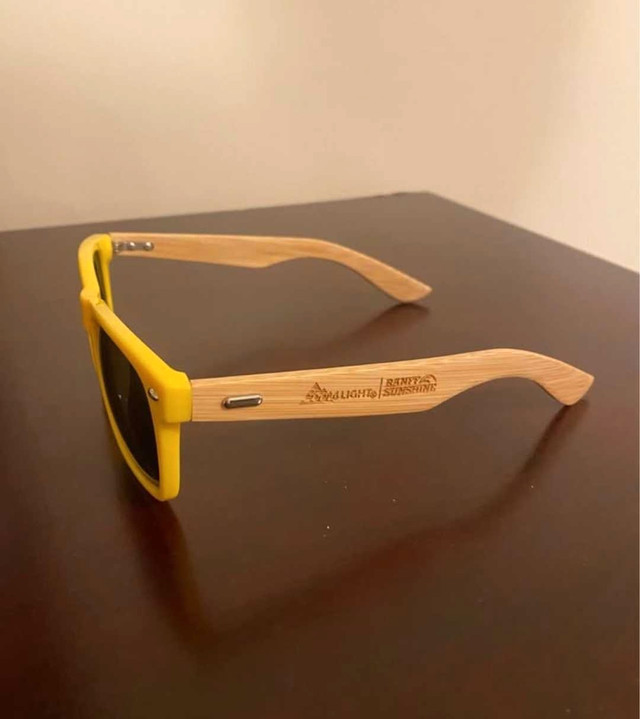 Yellow Banff Sunshine Wooden Bamboo Sunglasses - photo 3