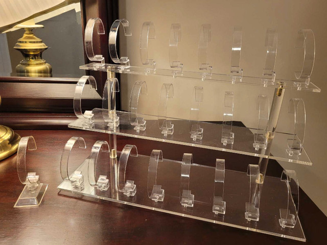 New Clear 25 Watch Collection Display Organizer Set