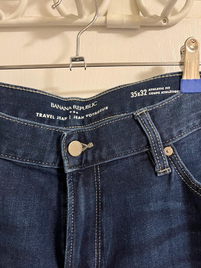 2 Banana Republic Travel Jeans - 35x32 - New w/ Tags
