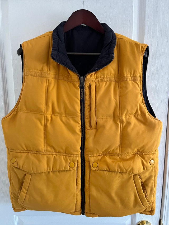 Wind River Reversible Vest (Down-Filled) - Navy/Mustard - Large - photo 2