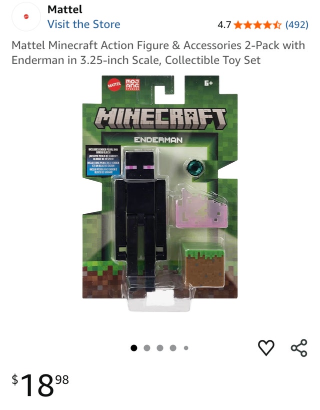 Mattel Minecraft Enderman Figure - photo 3