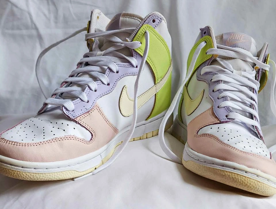 Nike Dunk High Cashmere Lemon Twist Size 8W | Poizon Authenticat