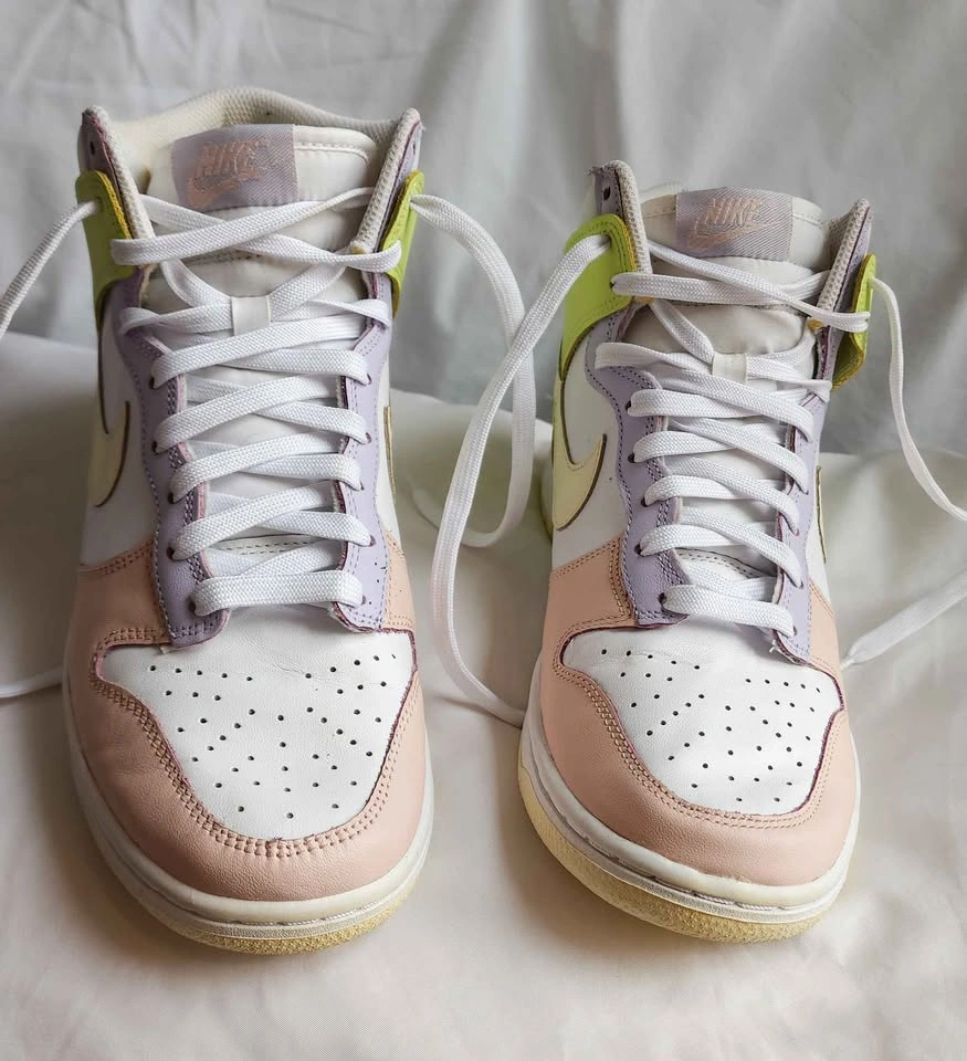 Nike Dunk High Cashmere Lemon Twist Size 8W | Poizon Authenticat - photo 2