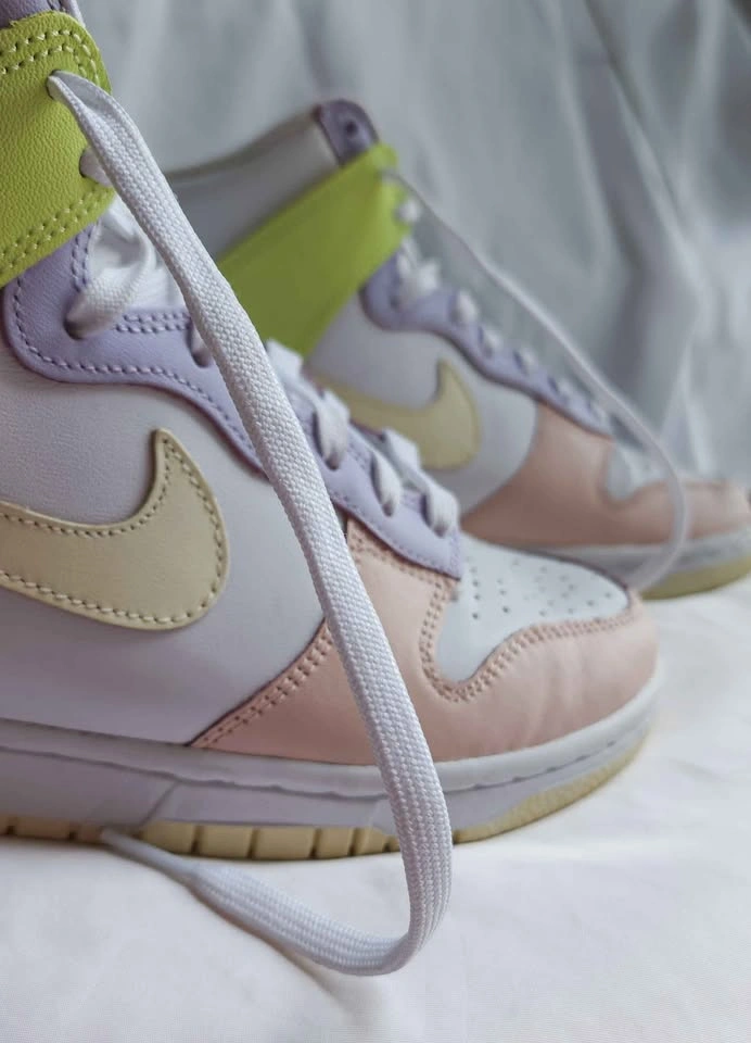 Nike Dunk High Cashmere Lemon Twist Size 8W | Poizon Authenticat - photo 3