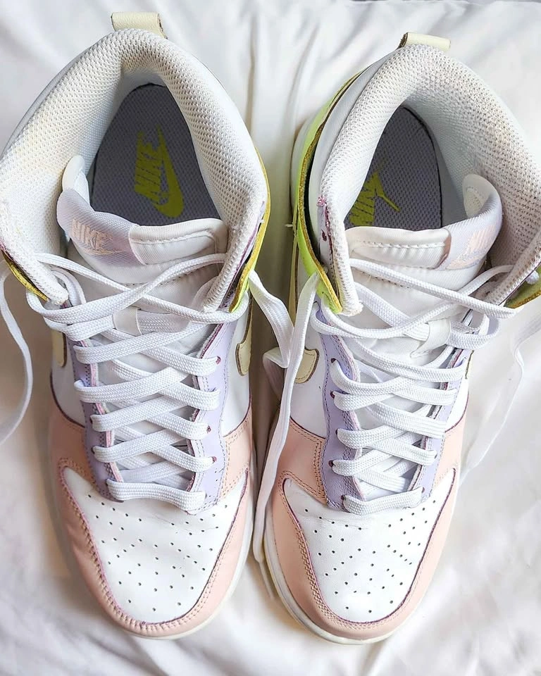 Nike Dunk High Cashmere Lemon Twist Size 8W | Poizon Authenticat - photo 5