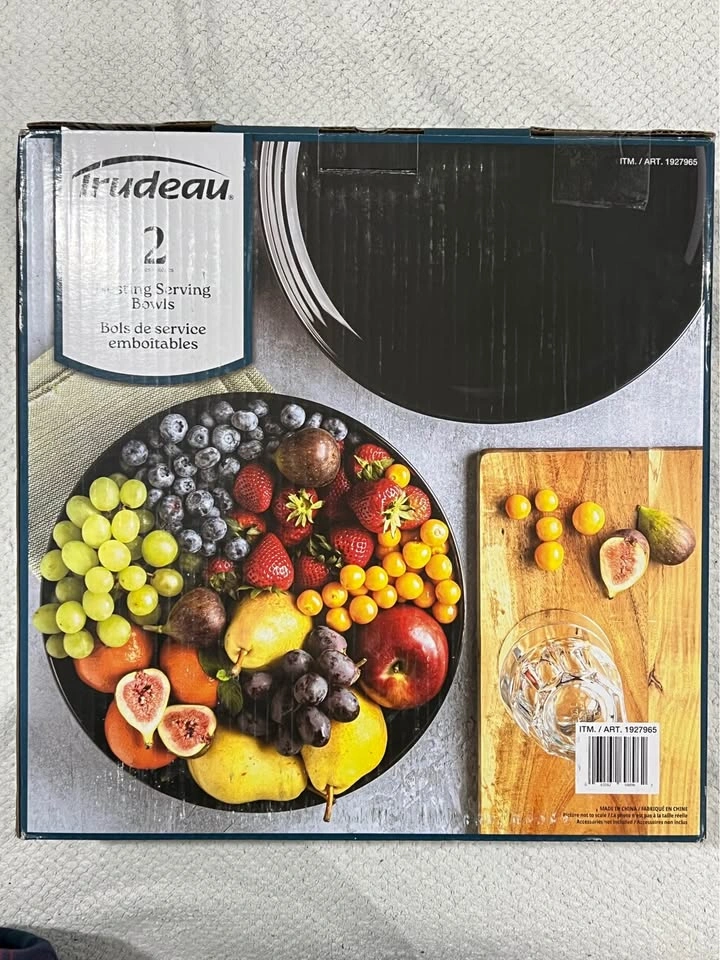 Trudeau Serving Bowls – Set of 2 (Brand New) - photo 3