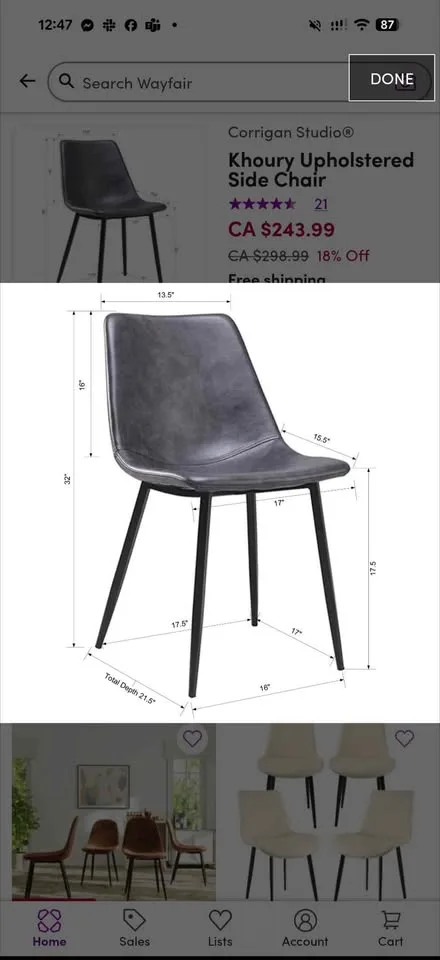 Rustic Wood Dining Table, Bench and 4 chairs image indicator(10)