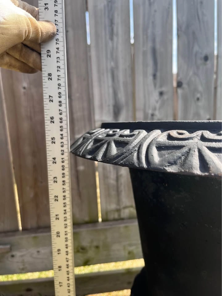 Cast Iron Urn Planter - 26 Inch Height - photo 2