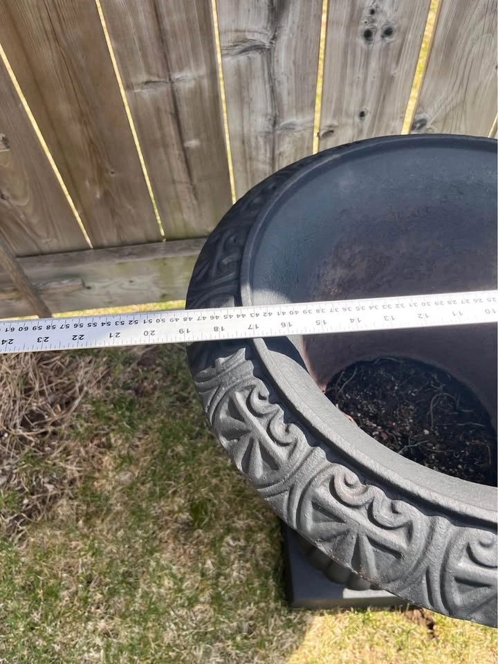 Cast Iron Urn Planter - 26 Inch Height - photo 3