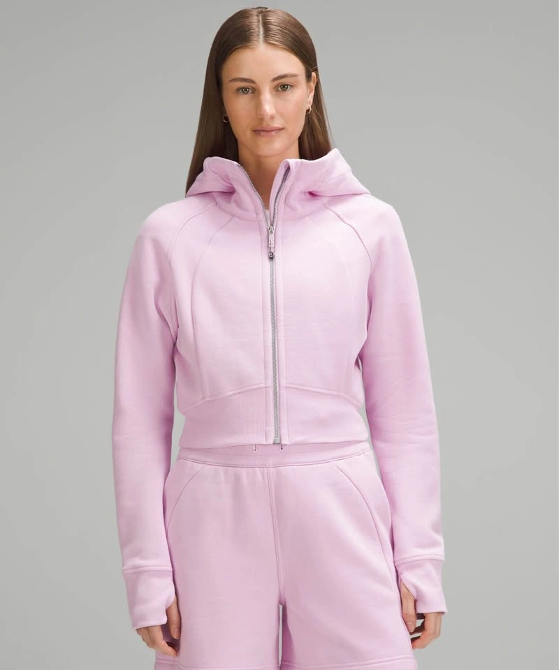 Lululemon Scuba Hoodie Cropped - Size 4 - Meadowsweet Pink - photo 3