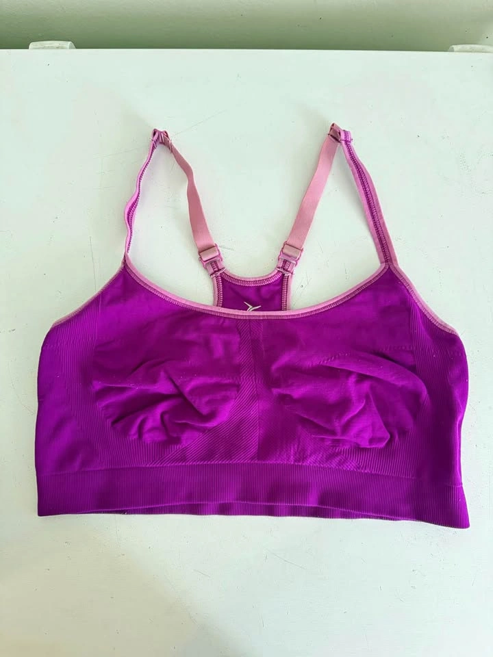 Old Navy Racerback Sports Bra Purple Size Large