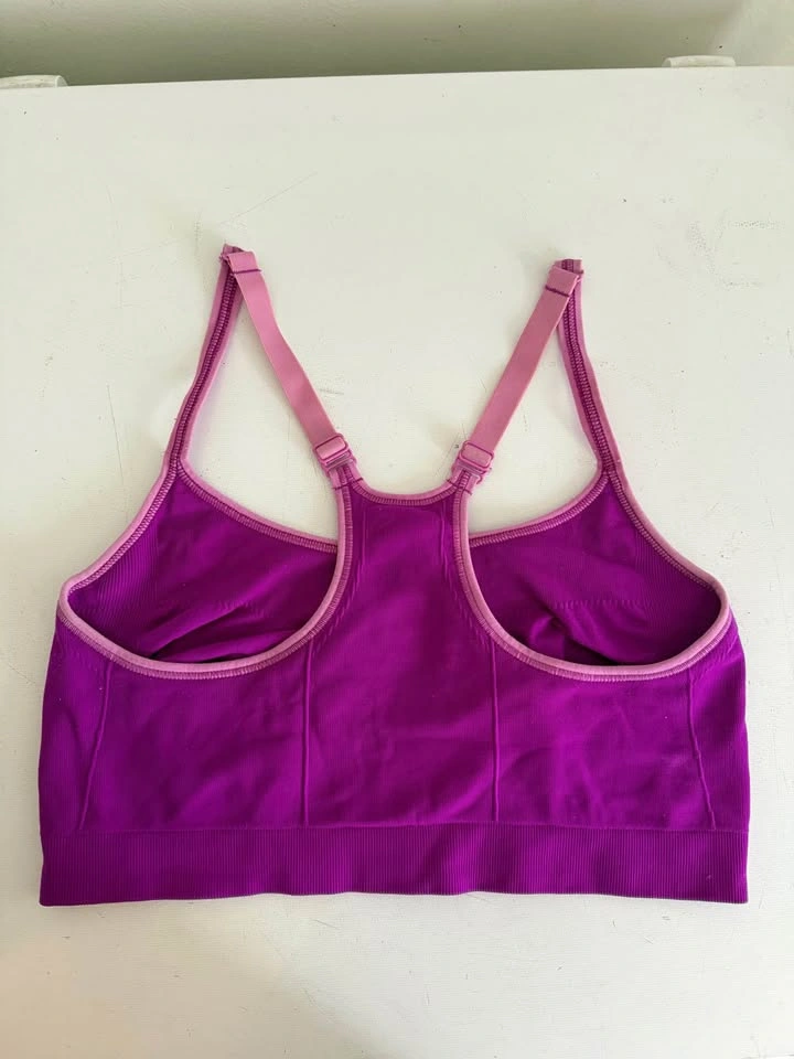 Old Navy Racerback Sports Bra Purple Size Large - photo 2