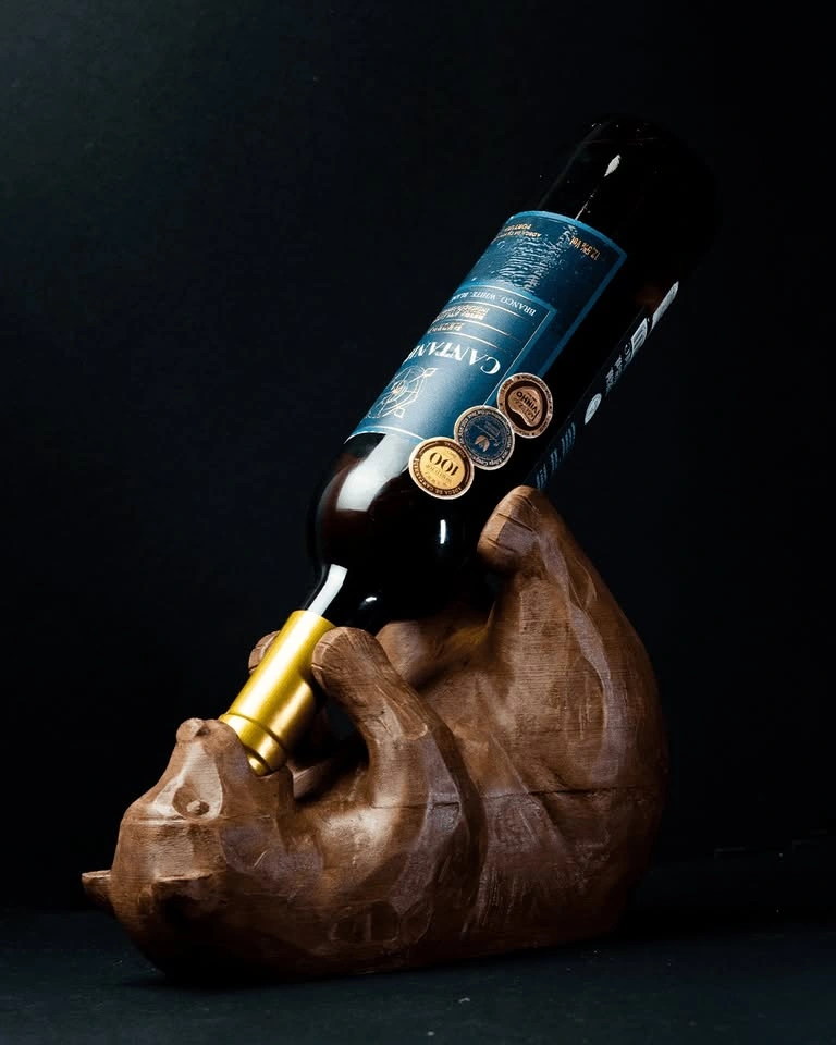Bear Wine Bottle Display - photo 2