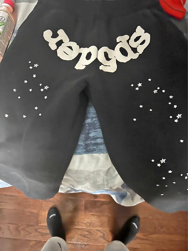 Sp5der Black Star Sweatpants Size Small