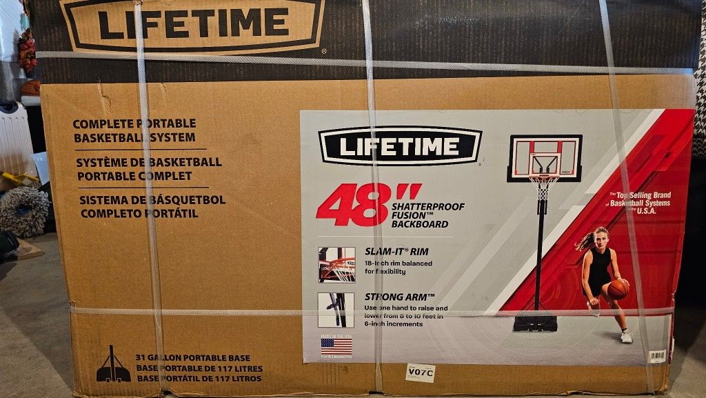 New in Box Lifetime 48" Basketball Rim - photo 5