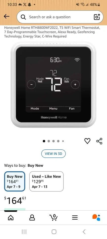 Honeywell Smart Thermostat - photo 2