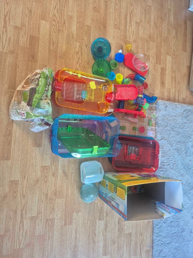Hamster cages and accessories