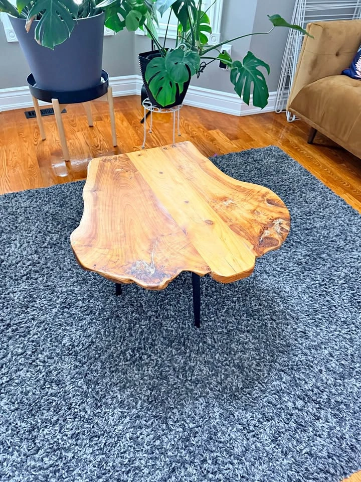 Live Edge Distressed Coffee Table