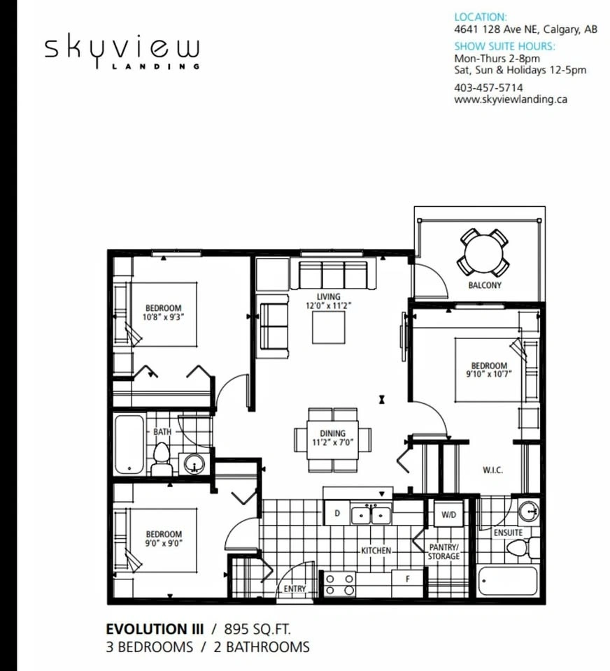 3 Bed 2 Bath Condo for Rent NE Calgary