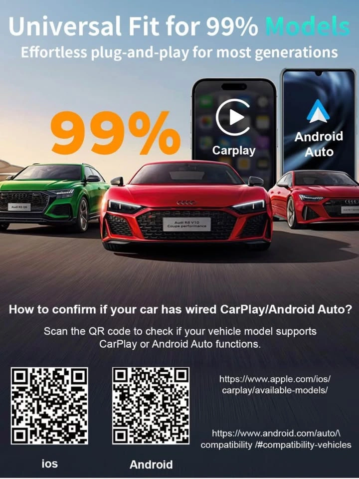 Wireless Adapter for Apple CarPlay & Android Auto - photo 2