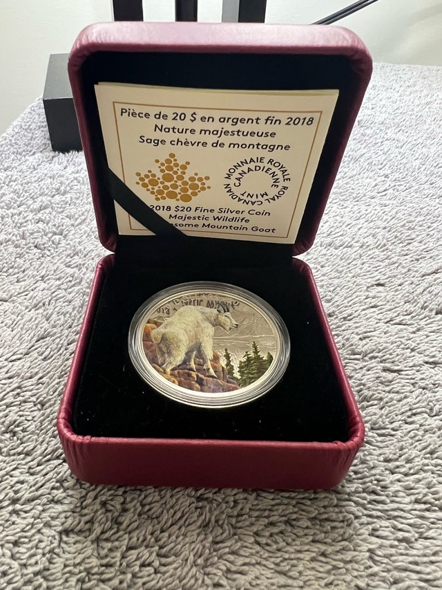.9999 1oz Fine Silver Mountain Goat Coin - photo 3
