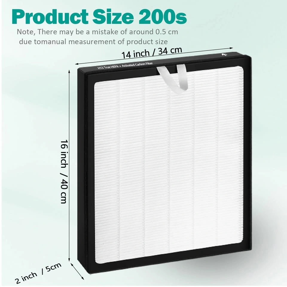 Vital 200S Air Purifier Filters H13 HEPA + Carbon 2-Pack - photo 2