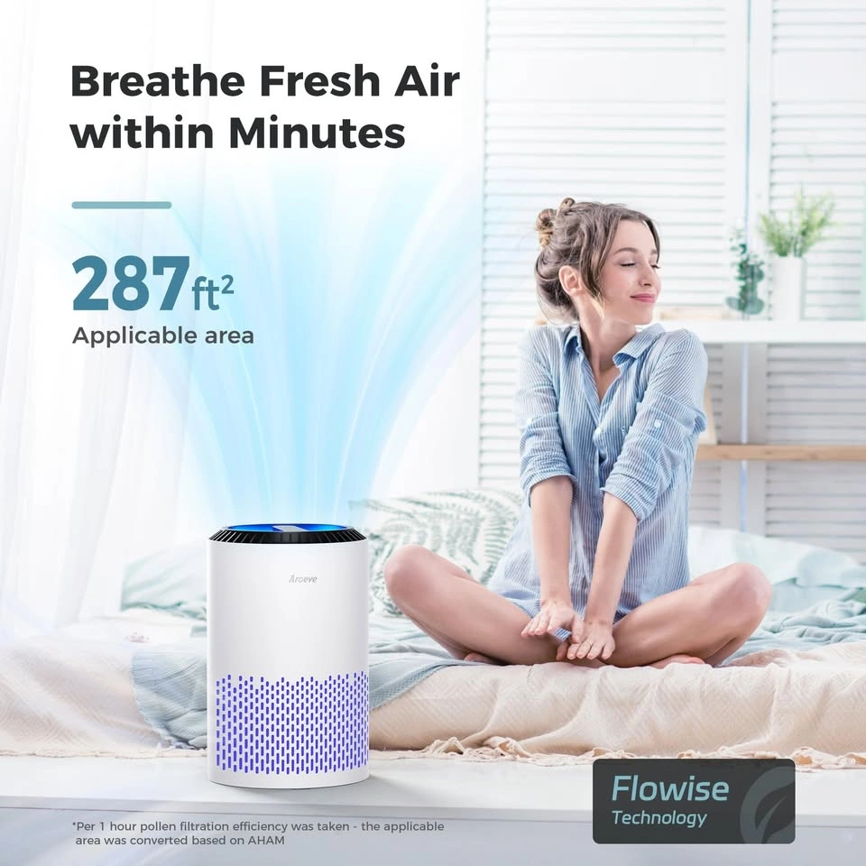 Aroeve Silent Compact Air Purifier 287 sq ft - photo 3
