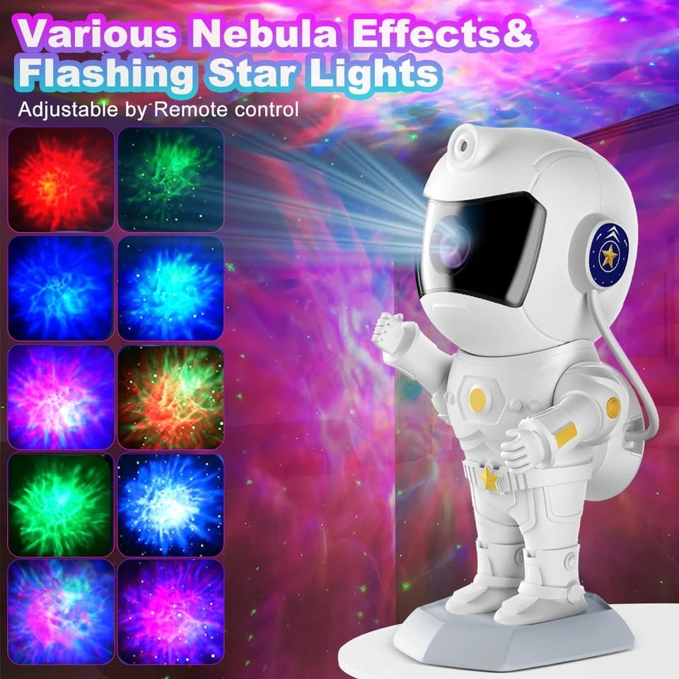 Astronaut Nebula Star Projector Lamp with Remote - photo 2