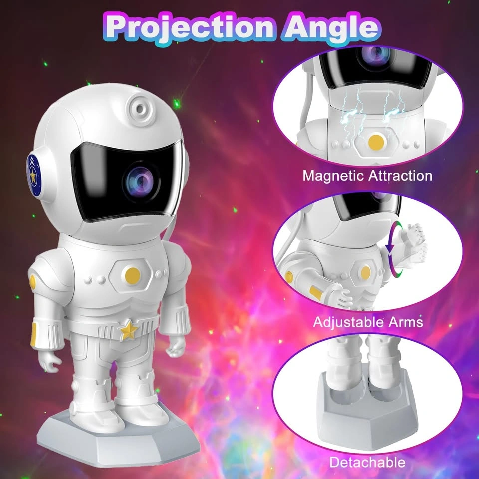 Astronaut Nebula Star Projector Lamp with Remote - photo 3