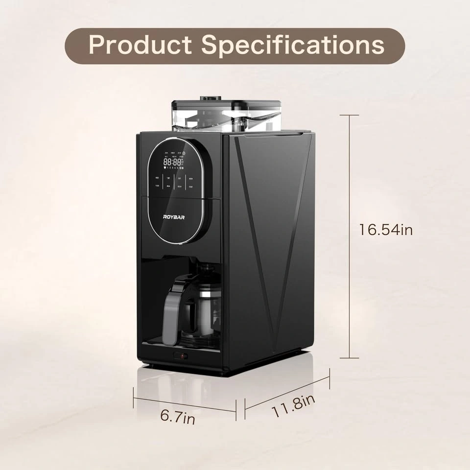 ROYBAR Automatic Coffee Maker with Built-in Grinder - photo 3