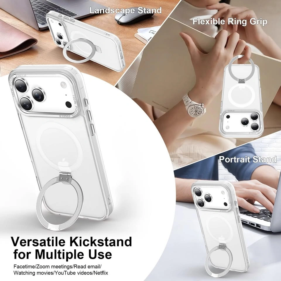 Clear MagSafe iPhone Case with Ring Kickstand - photo 3